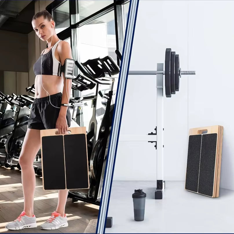Professional Wooden Stretching Board Slant Board Adjustable Portable Non-Slip Calf Stretch Wedge Exercise Equipment Squat Board