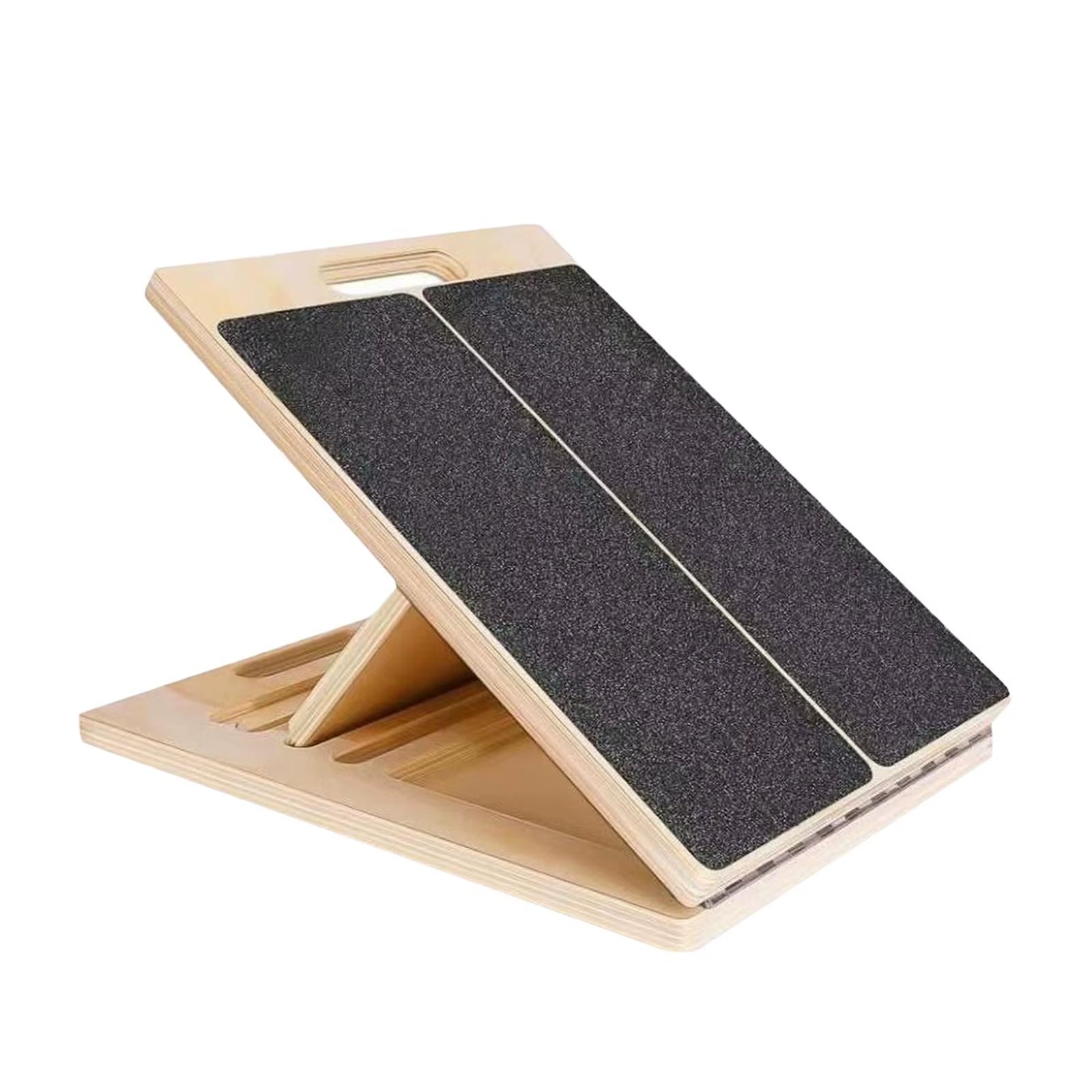 Professional Wooden Stretching Board Slant Board Adjustable Portable Non-Slip Calf Stretch Wedge Exercise Equipment Squat Board